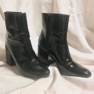 Urban Outfitters Black Margot Faux Leather Boot